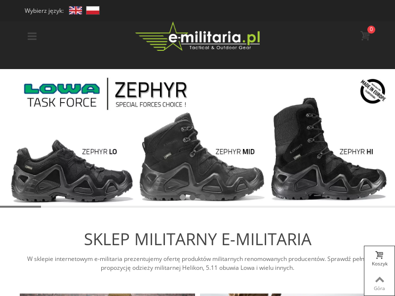E-militaria.pl - Odzież Militarna